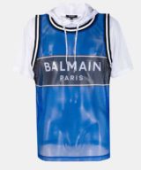 Camiseta Balmain con capucha y logo