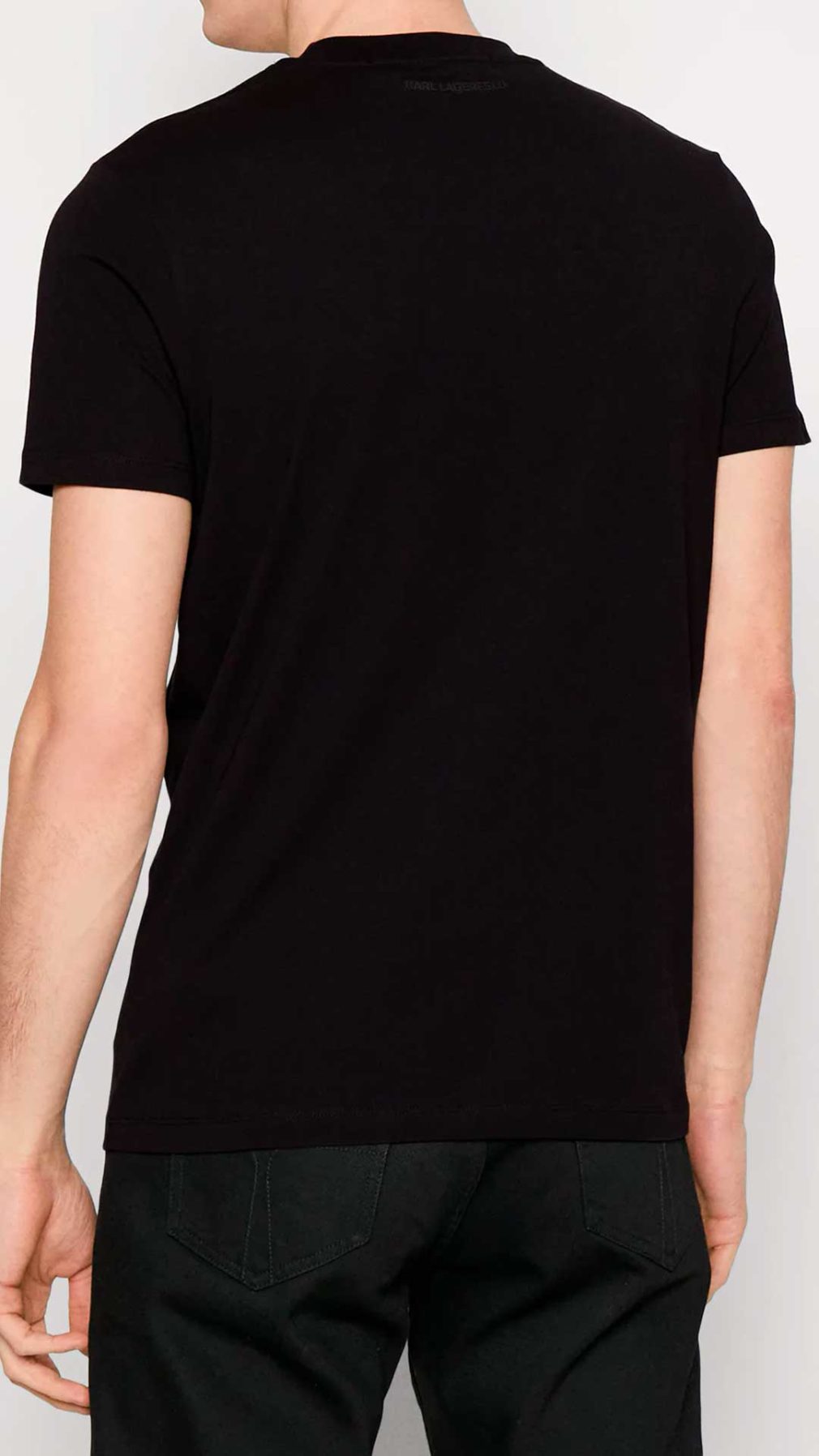 Camiseta Karl Lagerfeld con logotipo en plateado