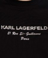 Camiseta Karl Lagerfeld con logotipo en plateado