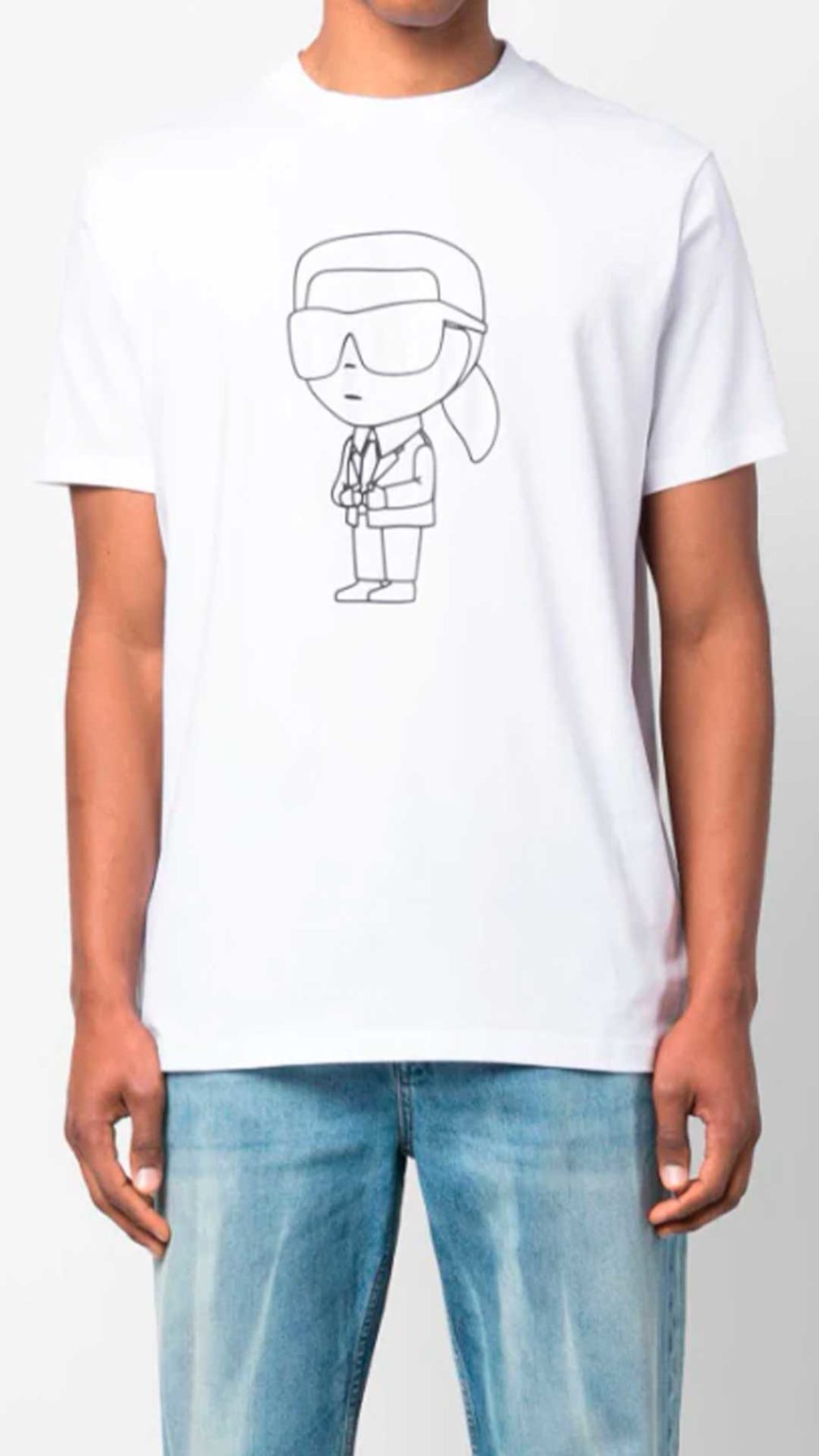 Camiseta Karl Lagerfeld con logotipo iconico