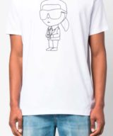 Camiseta Karl Lagerfeld con logotipo iconico