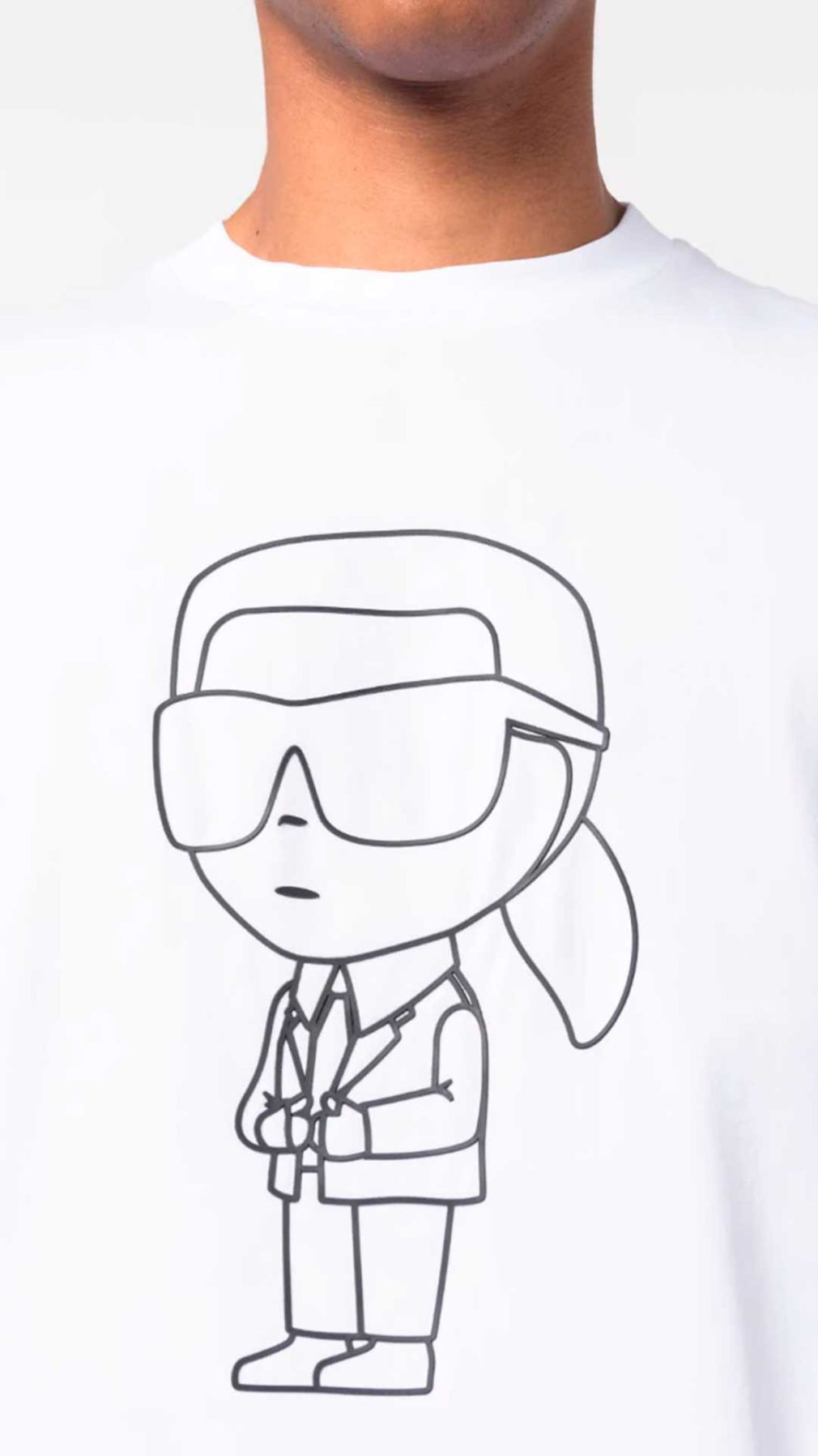 Camiseta Karl Lagerfeld con logotipo iconico