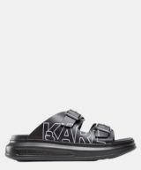 Chancla de piel de Karl Lagerfeld con logotipo