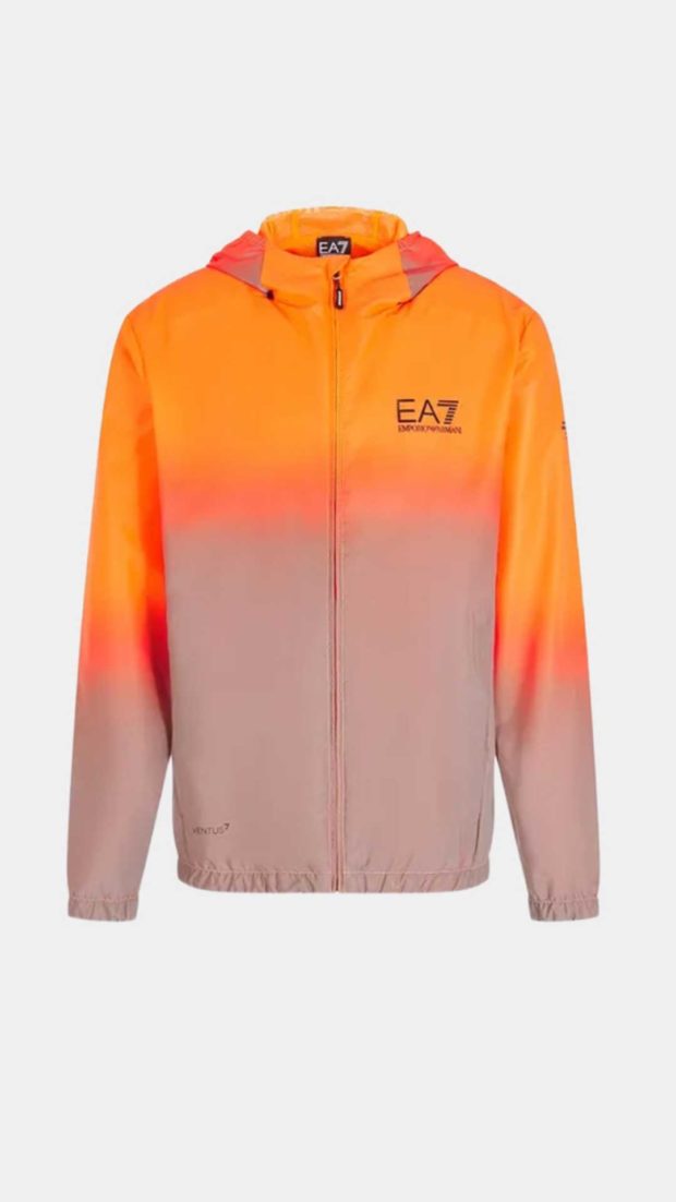 Chaqueta con capucha y cremallera  EA7 Emporio Armani