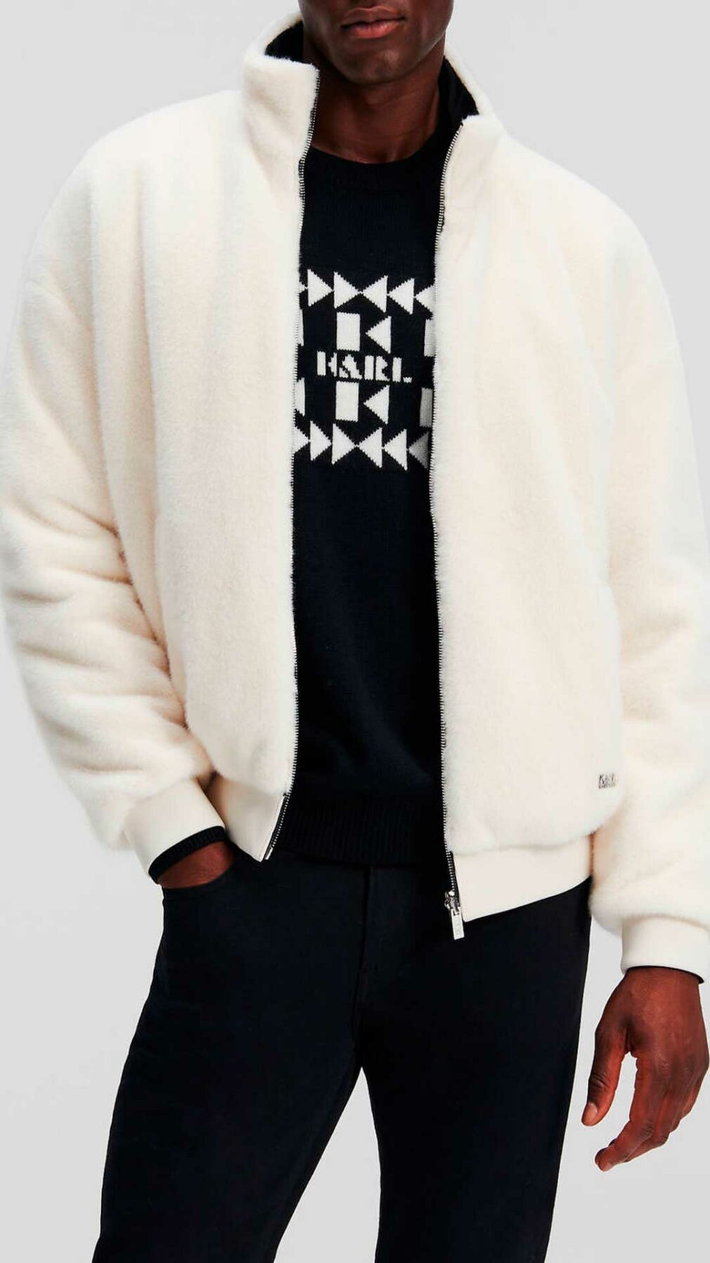 Chaqueta reversible de Karl Lagergeld