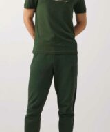 Camiseta con logotipo dorado de EA7 Emporio Armani