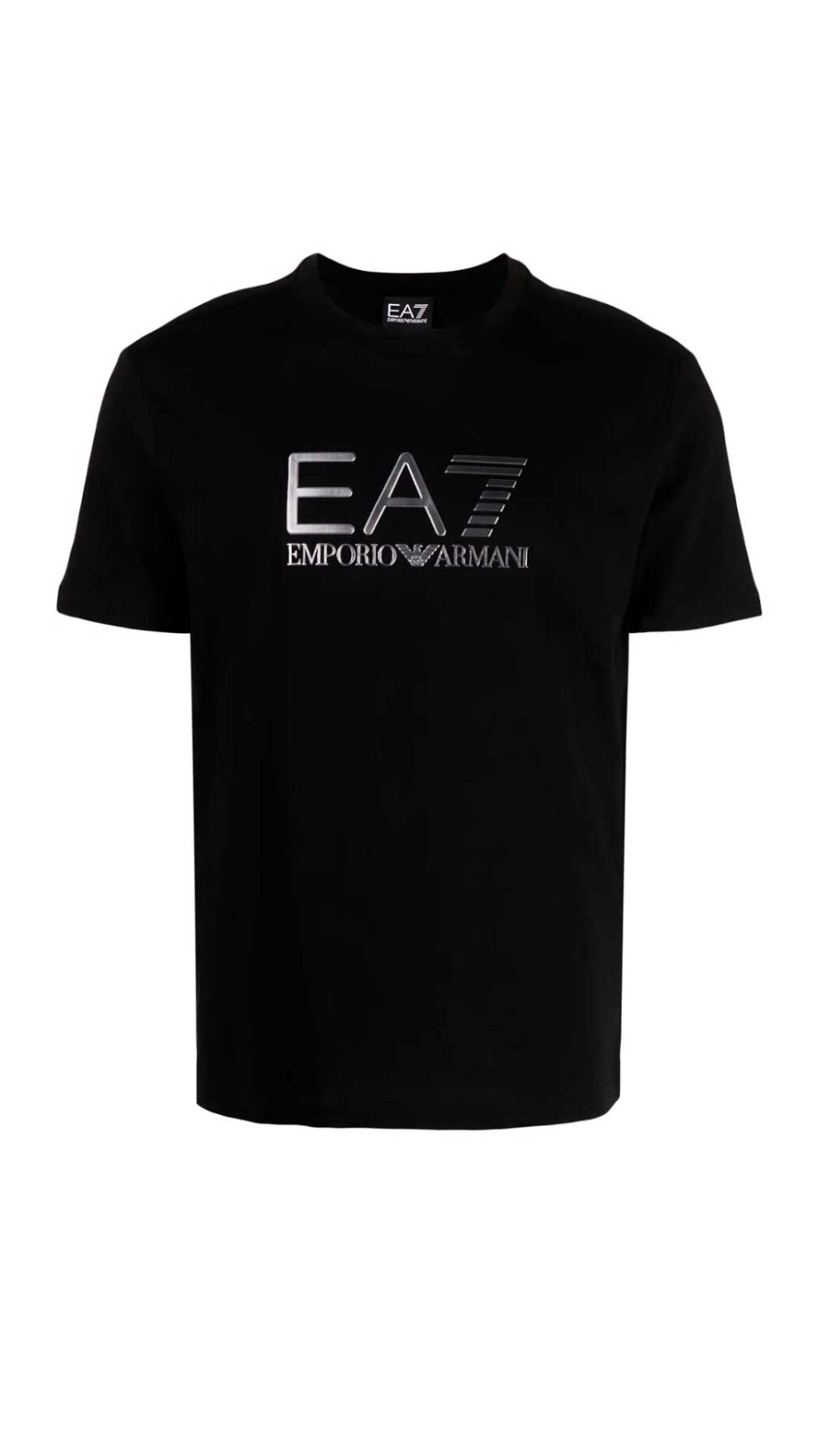 Camiseta con logo plata de EA7 Emporio Armani