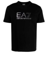 Camiseta con logo plata de EA7 Emporio Armani