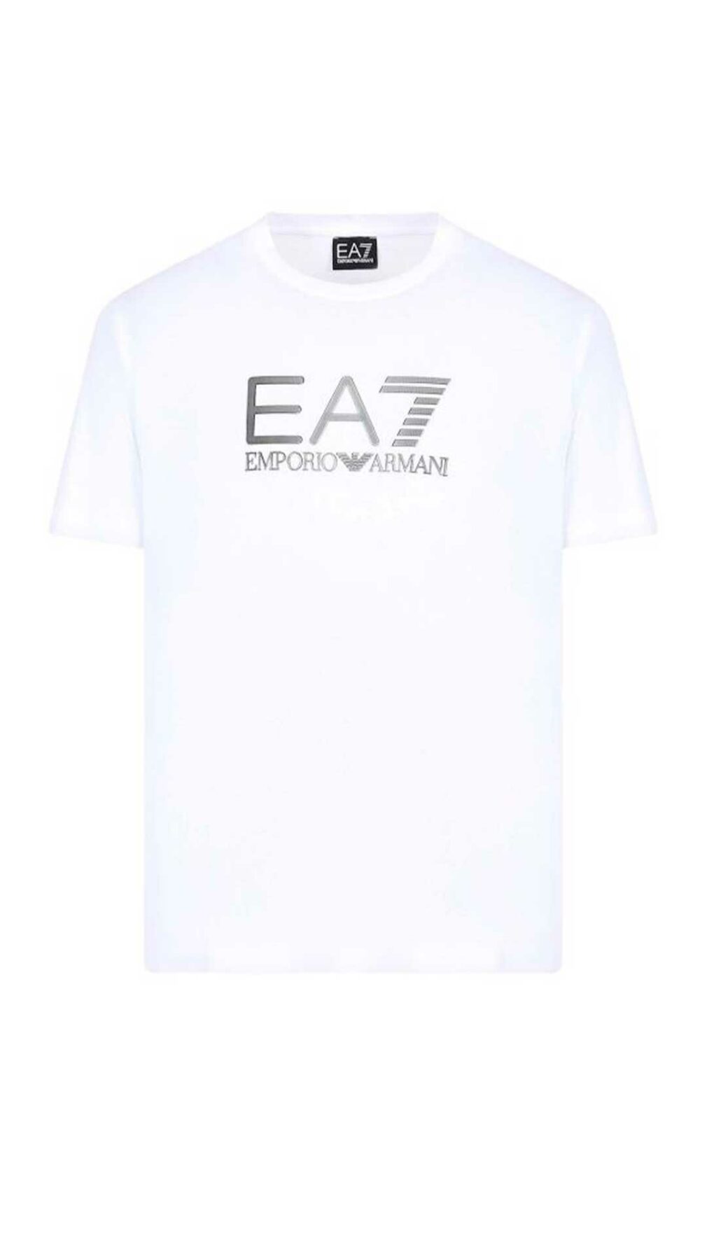 Camiseta con logo en plata de EA7 Emporio Armani
