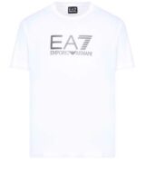 Camiseta con logo en plata de EA7 Emporio Armani