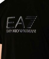 Camiseta con logo plata de EA7 Emporio Armani