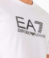 Camiseta con logo en plata de EA7 Emporio Armani