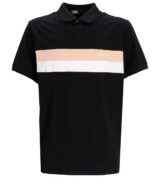 Polo con placa del logotipo de karl Lagerfeld