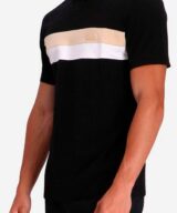 Polo con placa del logotipo de karl Lagerfeld