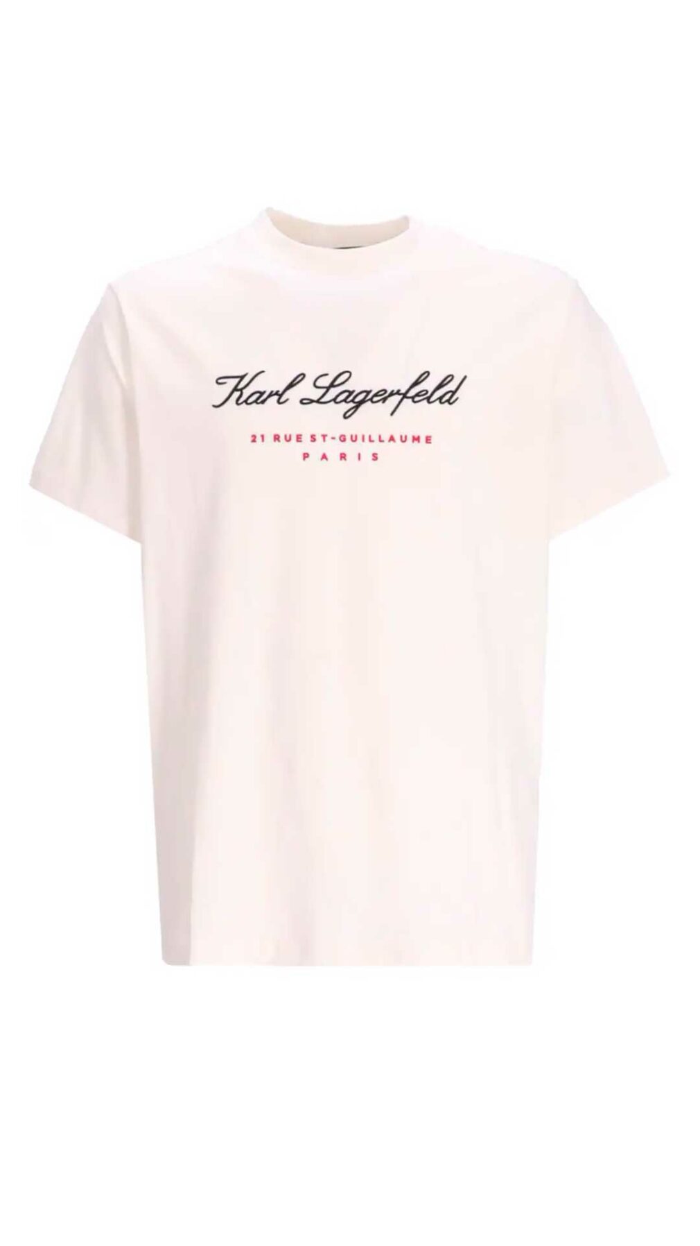 Camiseta color blanco roto de Karl Lagerfeld