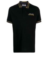 Polo con estampado de cadenas de Versace Jeans Couture