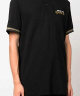 Polo con estampado de cadenas de Versace Jeans Couture