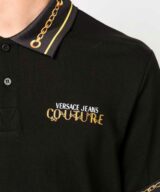 Polo con estampado de cadenas de Versace Jeans Couture