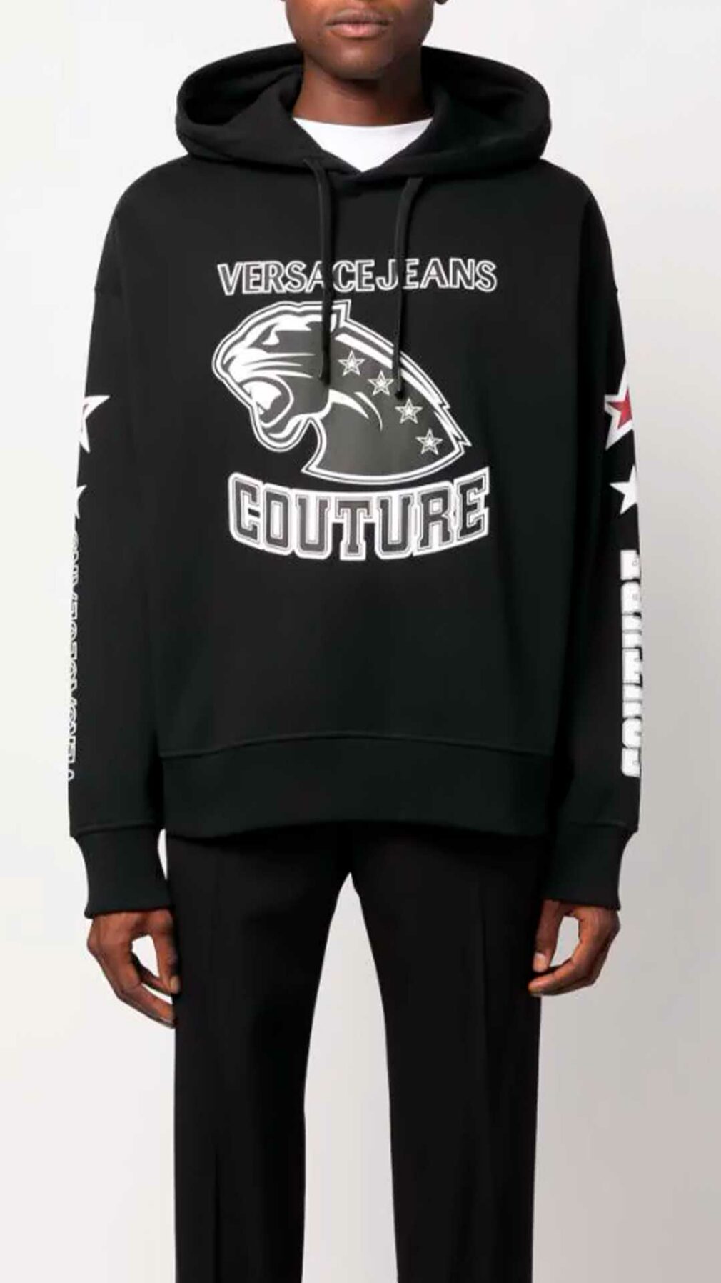 Sudadera con capucha y logo de Versace Jeans couture