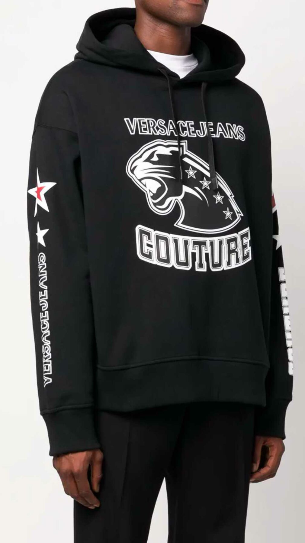 Sudadera con capucha y logo de Versace Jeans couture