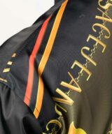 Chaqueta bomber con logotipo y estampado de Versace Jeans Couture