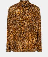 Camisa Moschino con estampado de leopardo