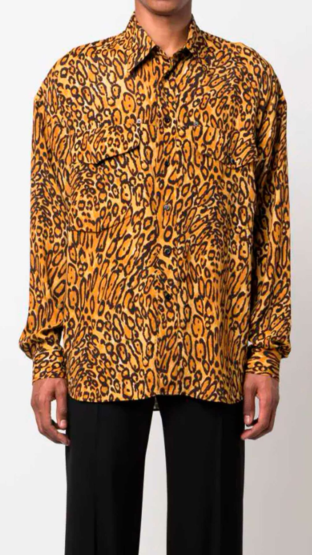 Camisa Moschino con estampado de leopardo