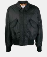 Chaqueta bomber con parche del logo Moschino