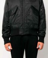Chaqueta bomber con parche del logo Moschino