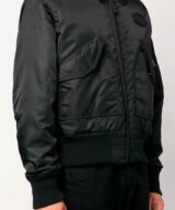 Chaqueta bomber con parche del logo Moschino