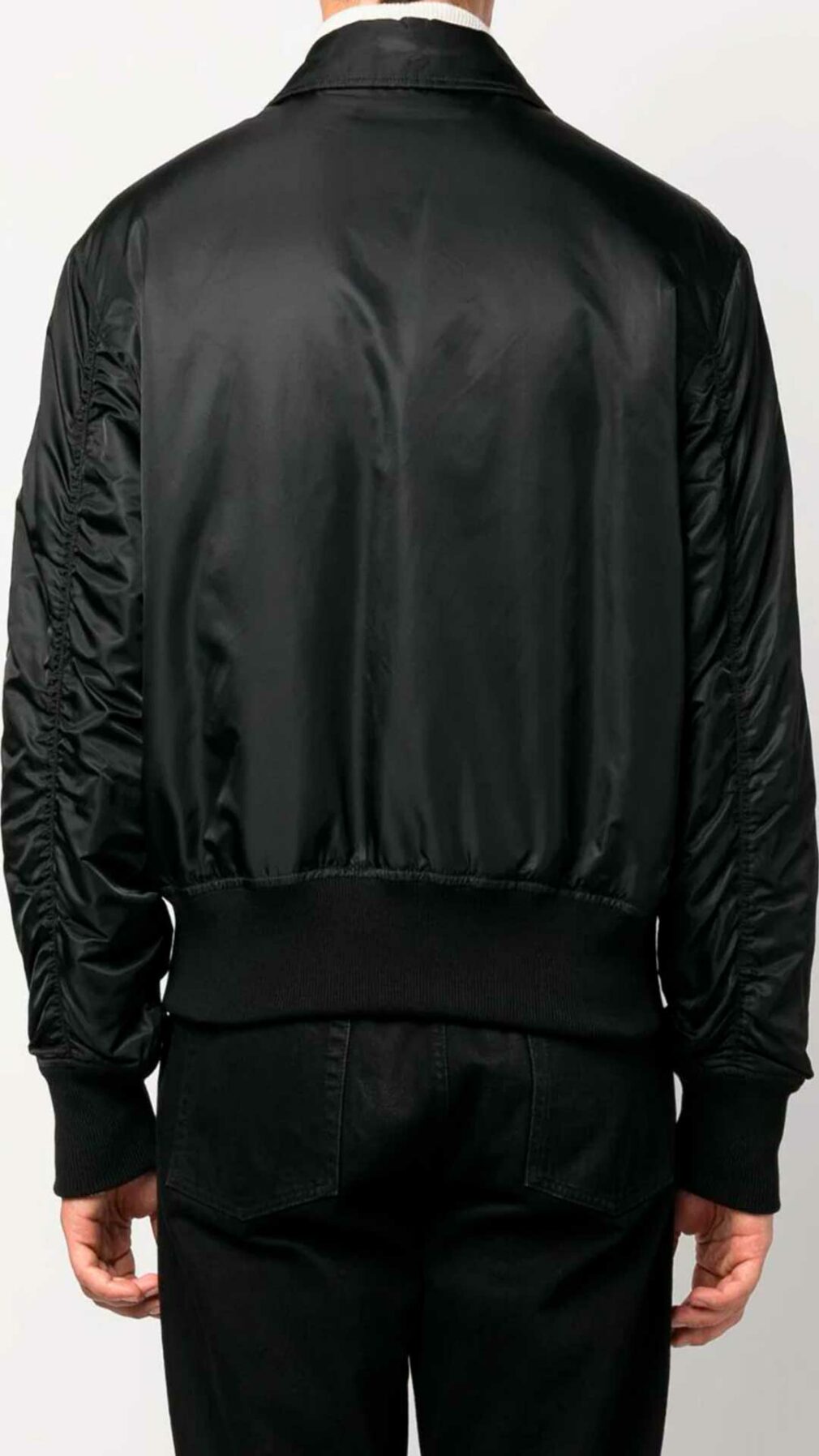 Chaqueta bomber con parche del logo Moschino