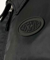 Chaqueta bomber con parche del logo Moschino