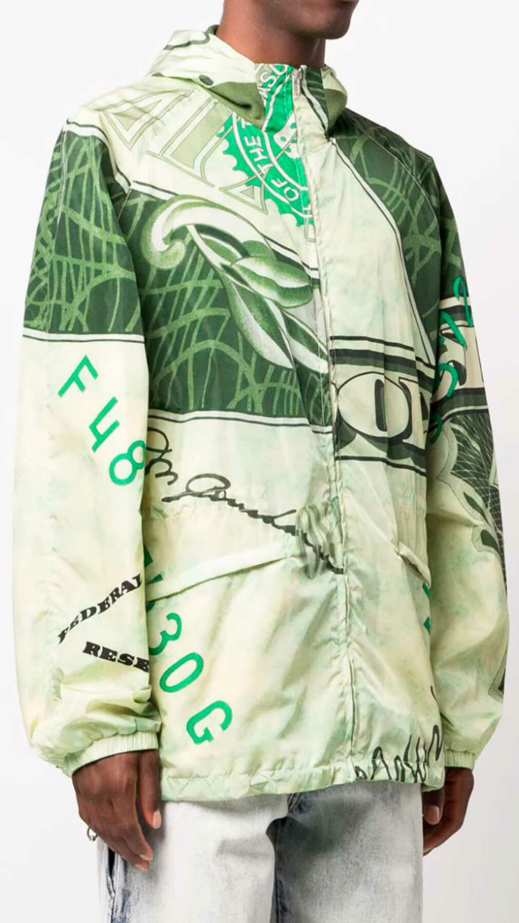 Chaqueta ligera con estampado de Moschino