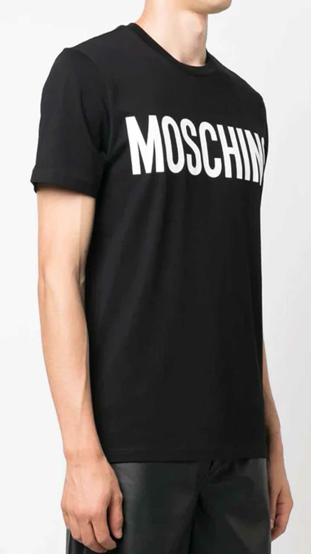 Camiseta con logo estampado Moschino