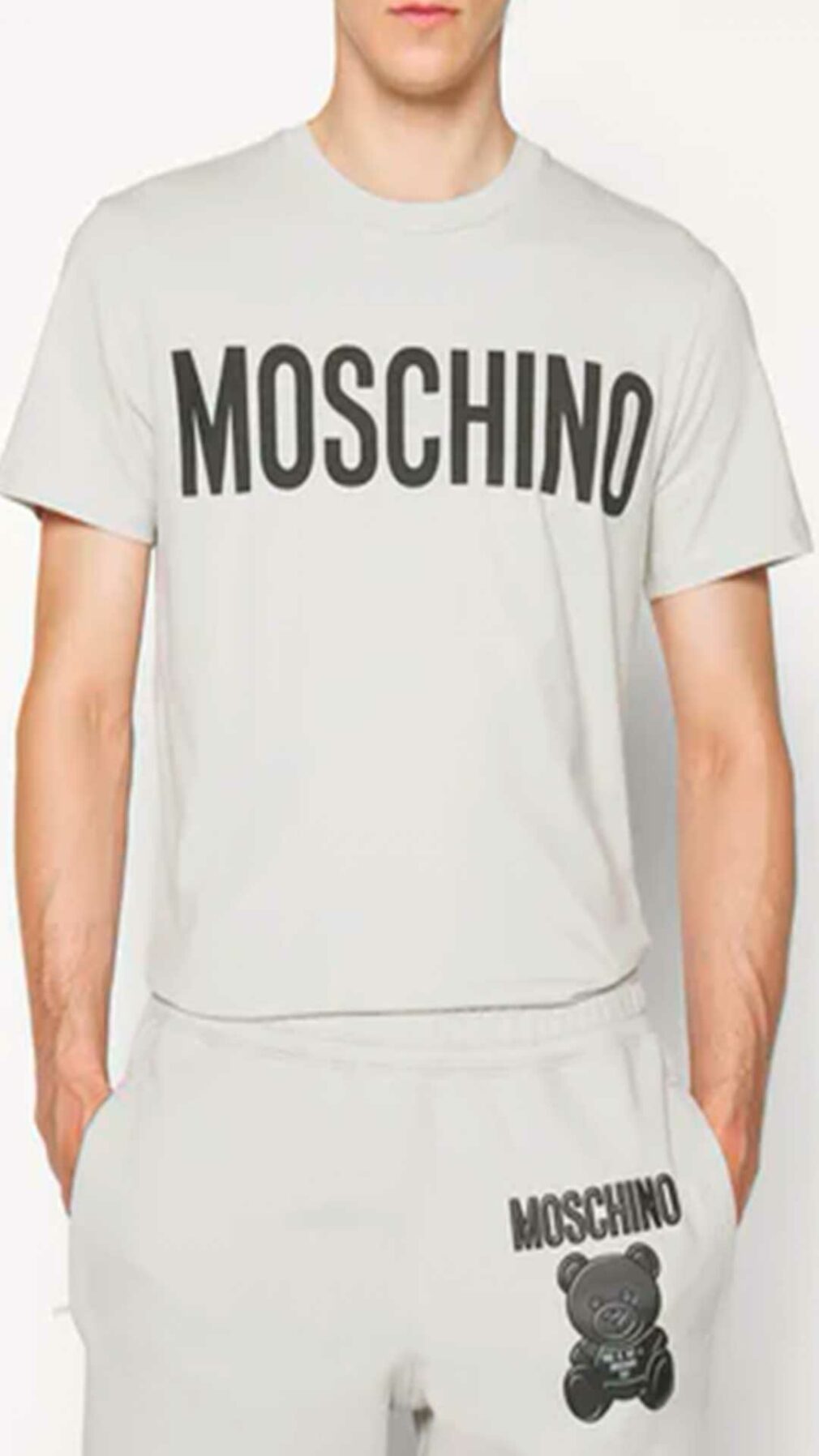 Camiseta con logo estampado Moschino