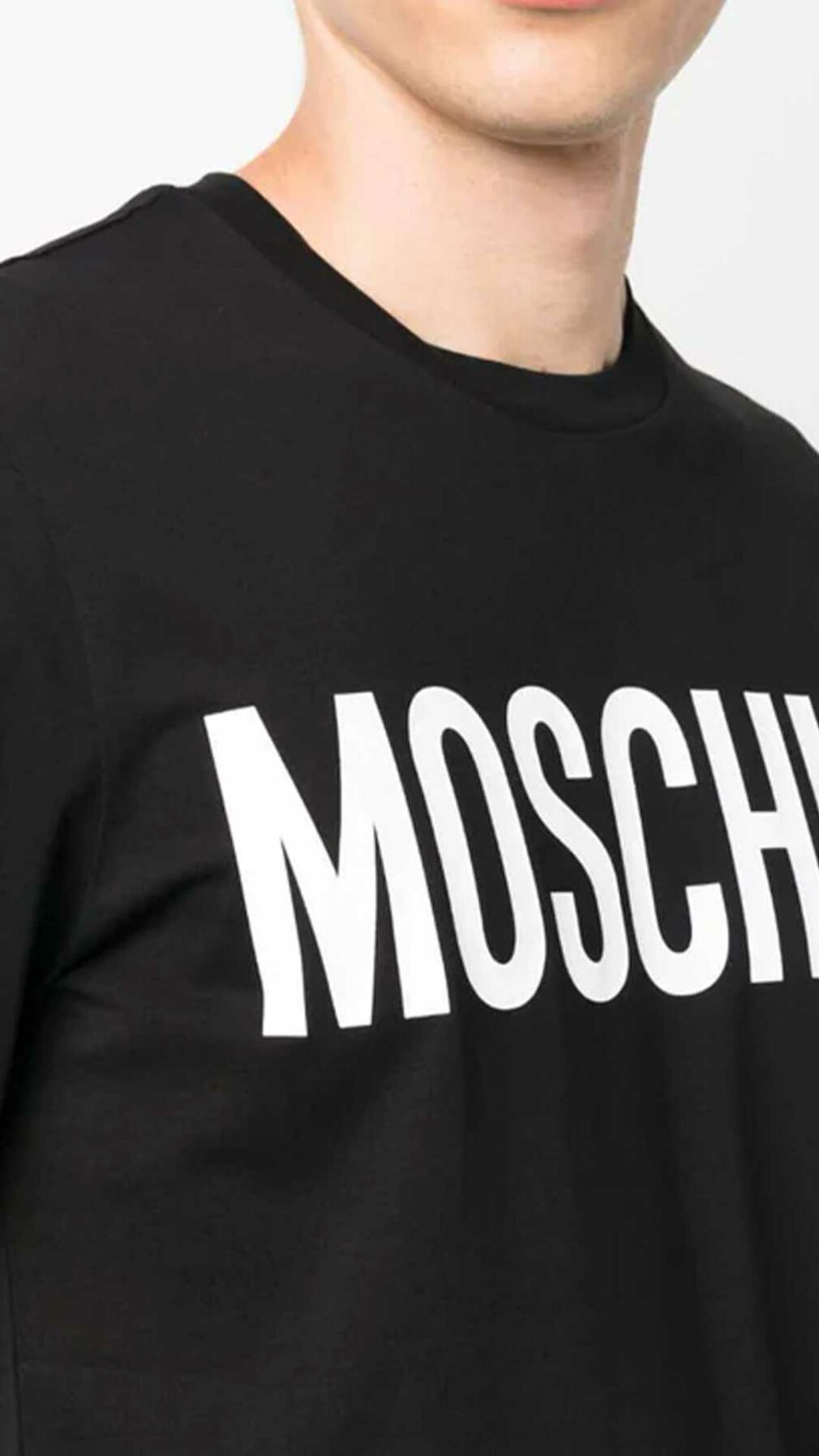Camiseta con logo estampado Moschino