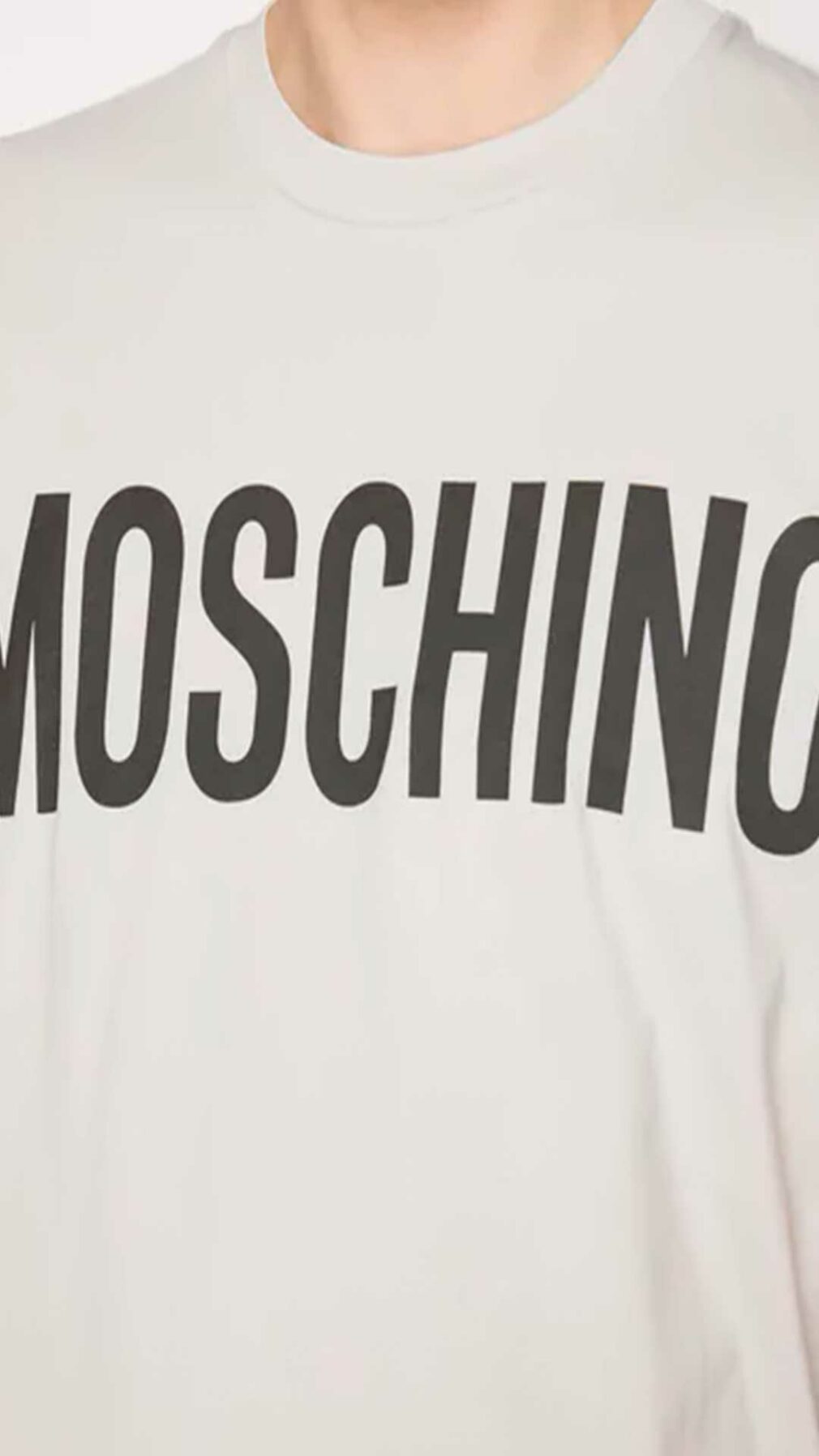 Camiseta con logo estampado Moschino