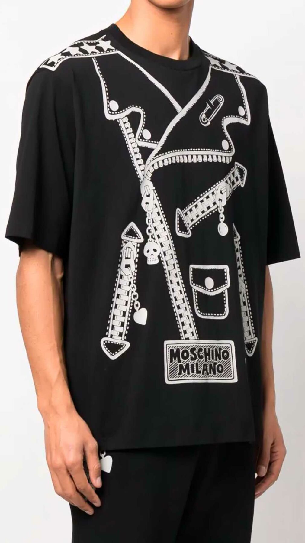 Camiseta con motivo gráfico de Moschino