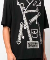 Camiseta con motivo gráfico de Moschino