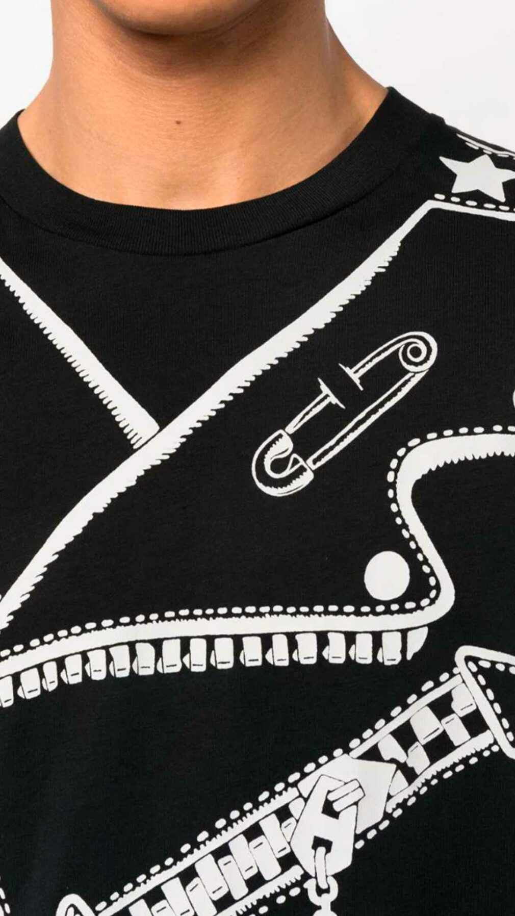 Camiseta con motivo gráfico de Moschino