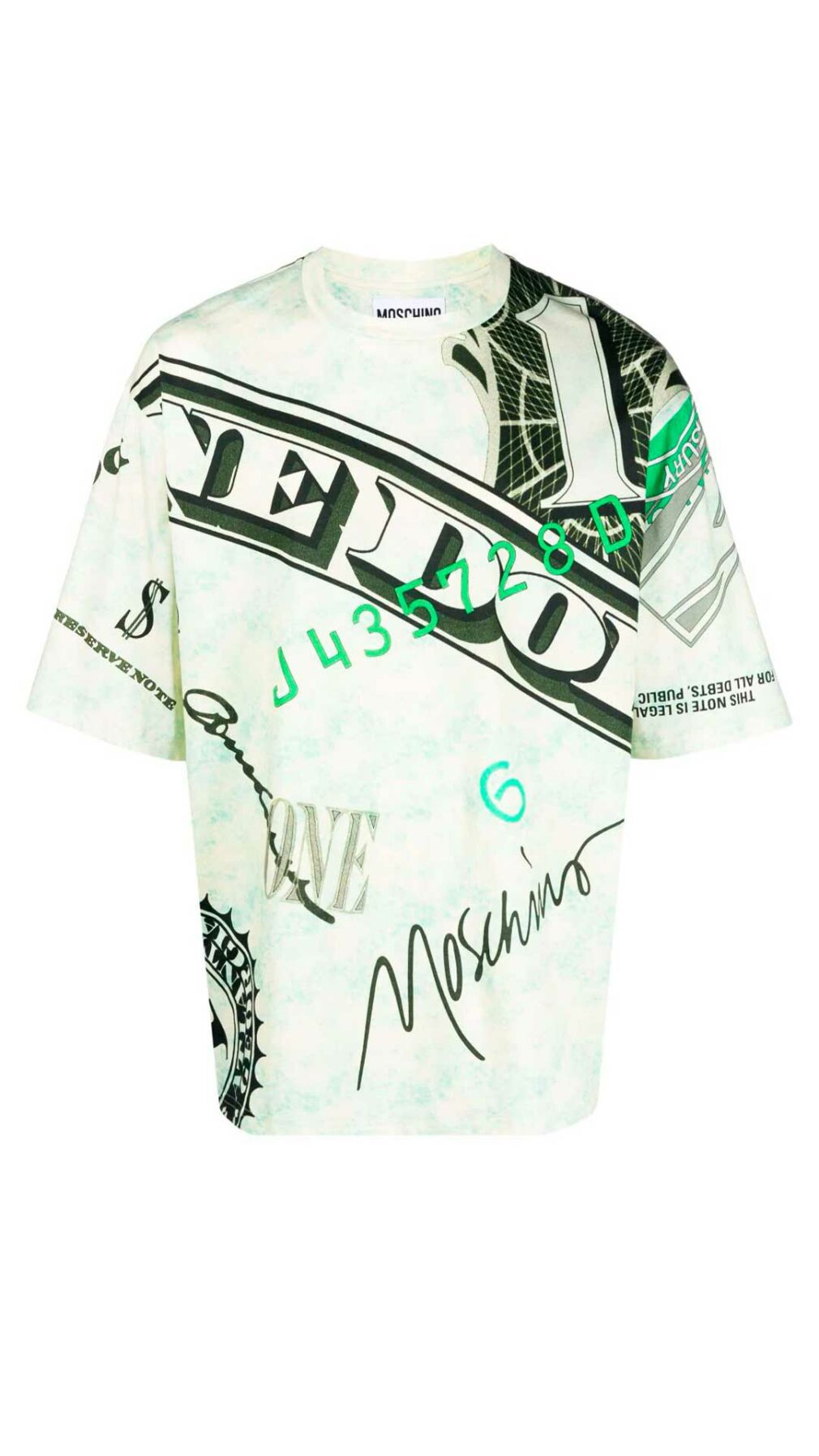 Camiseta con estampado gráfico de Moschino