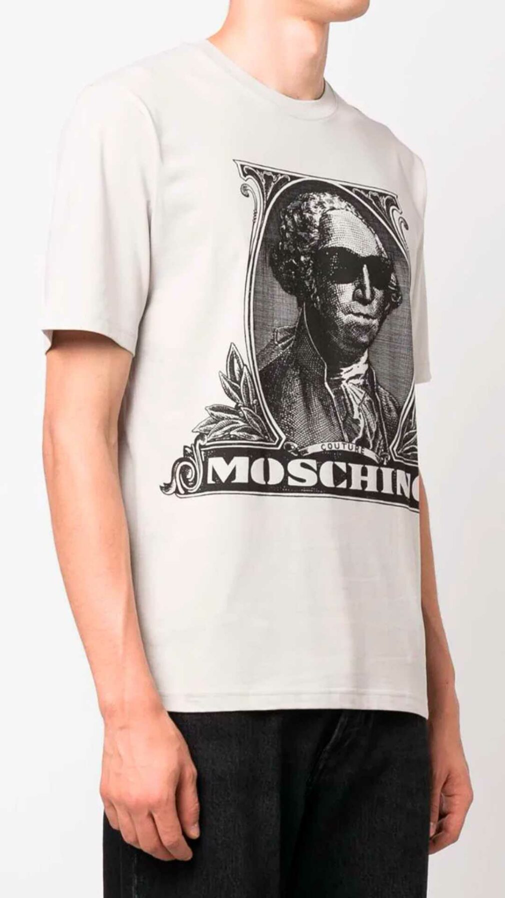 Camiseta con logo estampado de Moschino