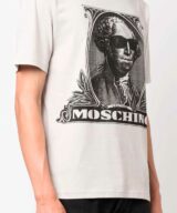 Camiseta con logo estampado de Moschino