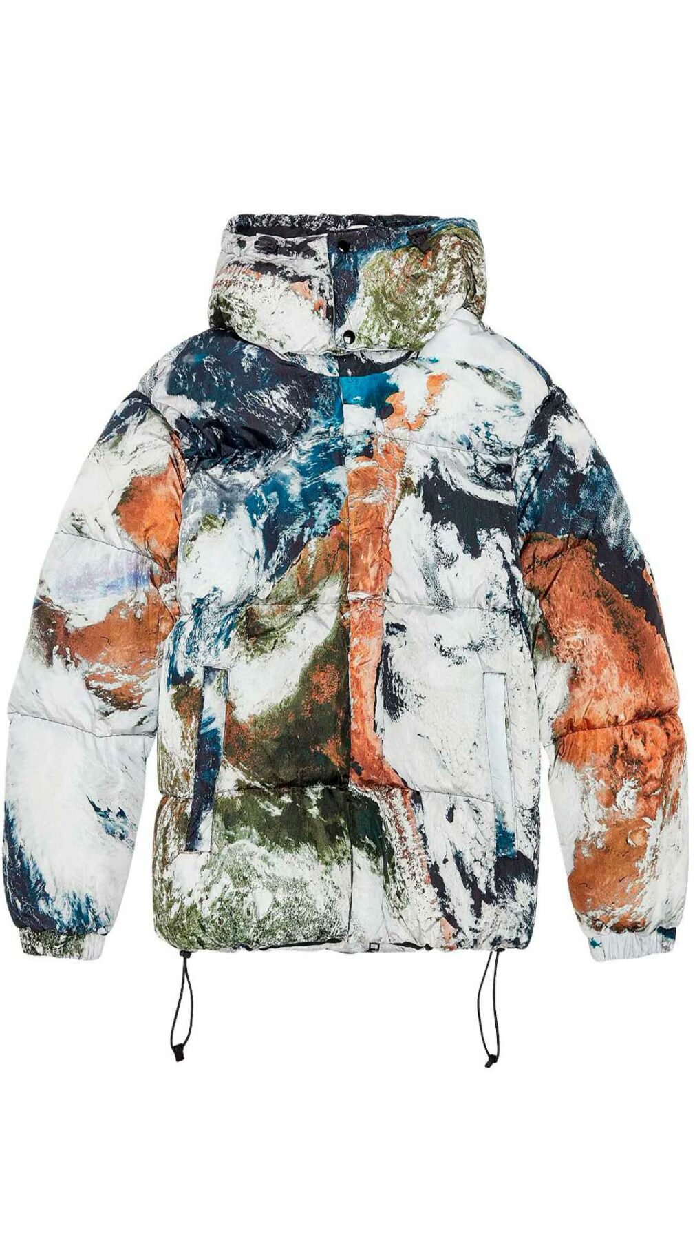 Chaqueta acolchada con estampado Planet de Diesel