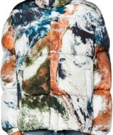 Chaqueta acolchada con estampado Planet de Diesel