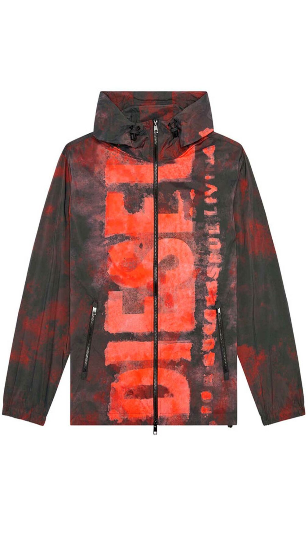 Chaqueta ligera Diesel con logotipo