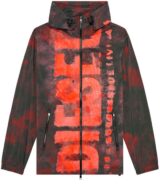 Chaqueta ligera Diesel con logotipo