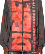 Chaqueta ligera Diesel con logotipo