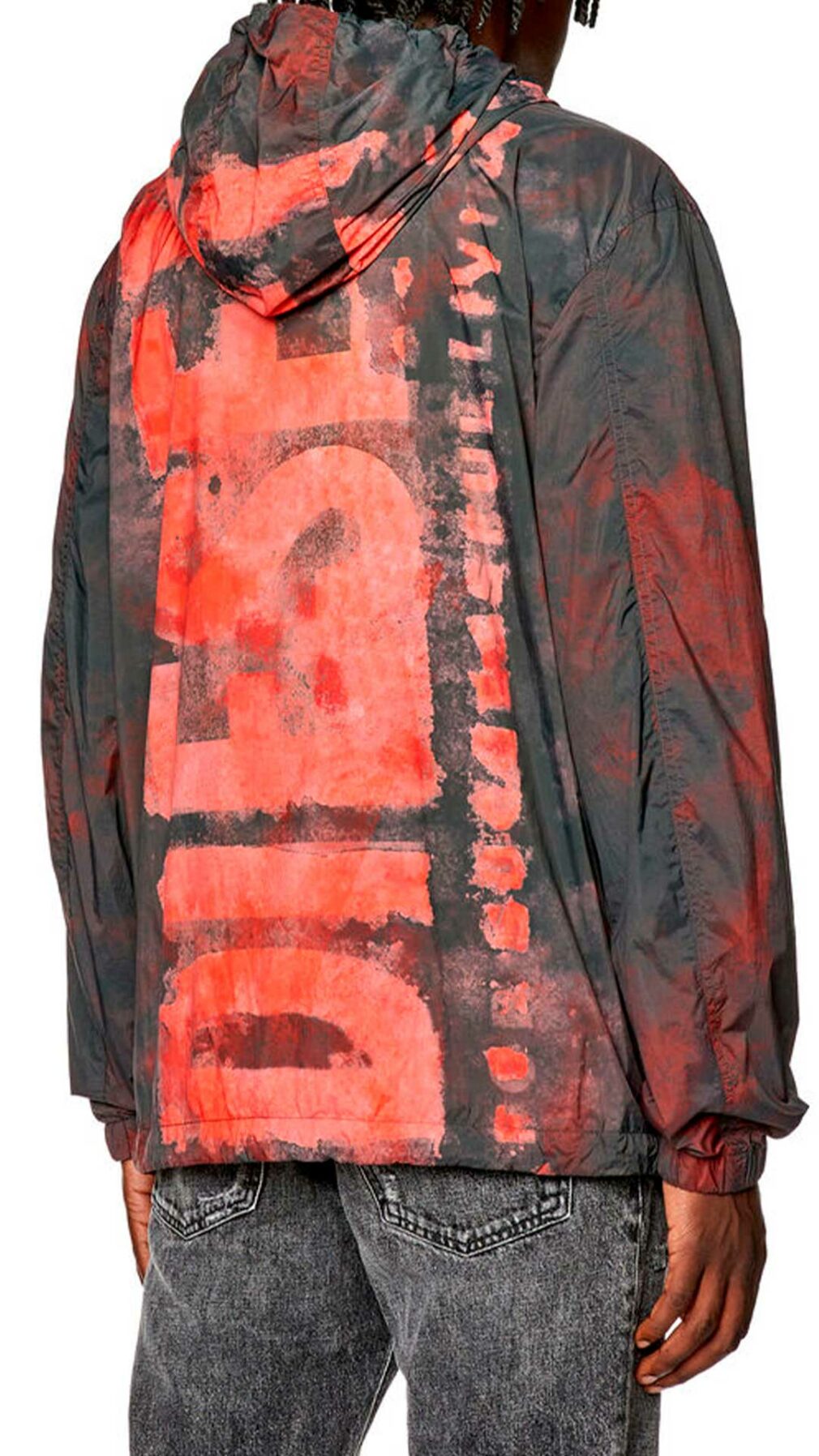 Chaqueta ligera Diesel con logotipo