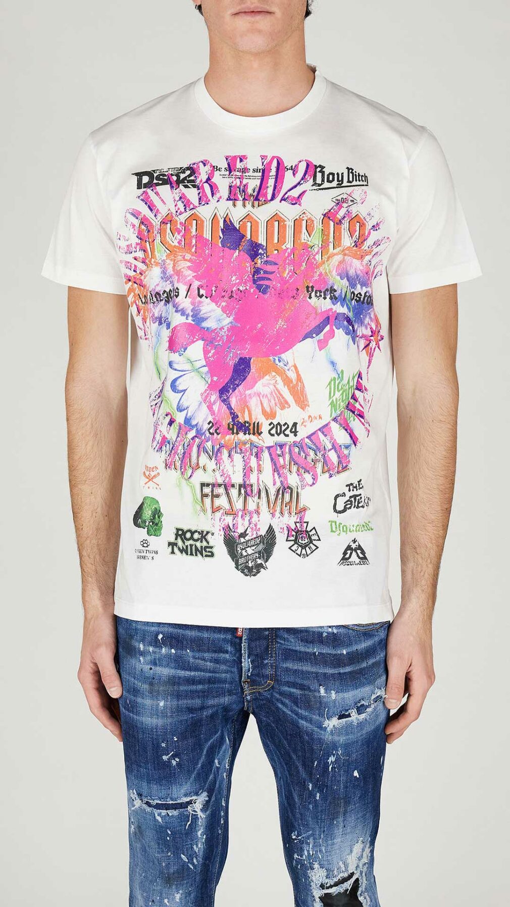 Camiseta con estampado de Dsquared2